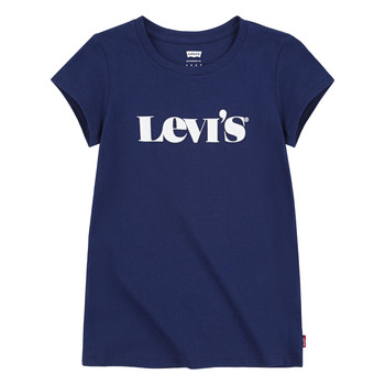 Vêtements Fille T-shirts manches courtes Levi's MODERN VINTAGE SERIF TEE Marine