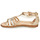 Chaussures Fille Sandales et Nu-pieds Geox SANDAL KARLY GIRL Beige / Argenté / Blanc