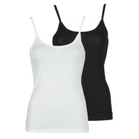 Vêtements Femme Débardeurs / T-shirts sans manche Petit Bateau DAYWEAR X2 Noir / Blanc