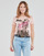 Vêtements Femme T-shirts manches courtes Guess SS CN PAULA TEE Rose