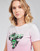 Vêtements Femme T-shirts manches courtes Guess SS CN PALMS TEE Rose / Multicolore