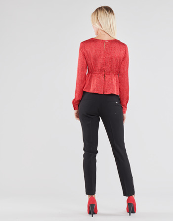 Guess NEW LS GWEN TOP Rouge / Blanc