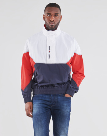 Vêtements Homme Blousons Tommy Jeans TJM LIGHTWEIGHT POPOVER JACKET Blanc / Rouge /Marine