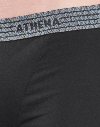 Athena BASIC COTON  X4 Gris foncé / Noir / Blanc / Noir