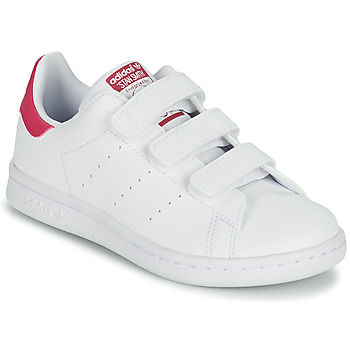 Chaussures Fille Baskets basses adidas Originals STAN SMITH CF C ECO-RESPONSABLE Blanc / Rose
