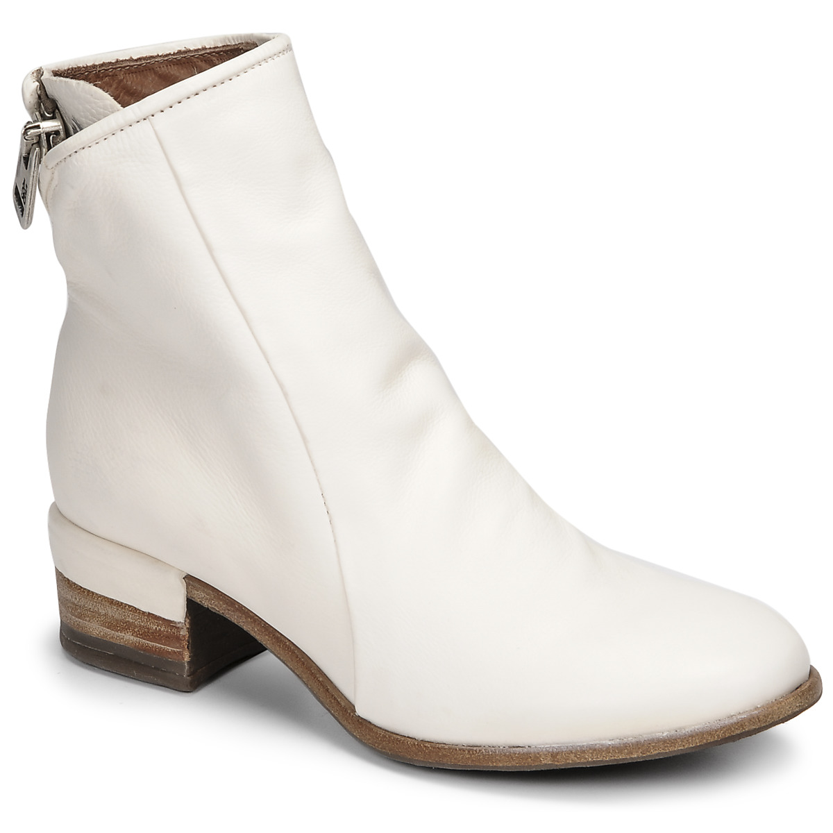 Chaussures Femme Bottines Airstep / A.S.98 GIVE ZIP Blanc