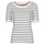 Vêtements Femme T-shirts manches courtes Esprit RAYURES COL ROUGE Blanc