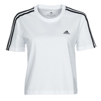 Vêtements Femme T-shirts manches courtes adidas Performance W 3S CRO T Blanc