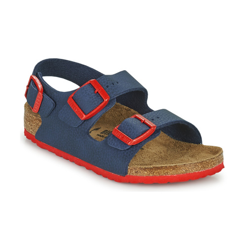 Chaussures Garçon Sandales et Nu-pieds Birkenstock MILANO Bleu / Rouge
