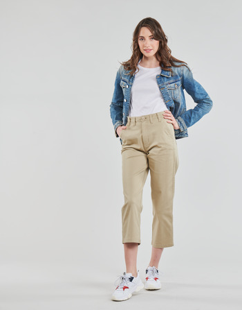 Vêtements Femme Chinos / Carrots Tommy Jeans TJW HIGH RISE STRAIGHT Beige