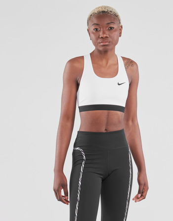 Vêtements Femme Brassières de sport Nike DF SWSH BAND NONPDED BRA Blanc / Noir
