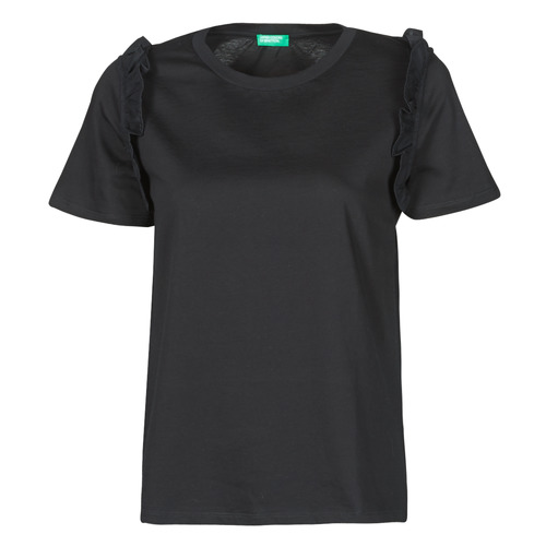 Vêtements Femme T-shirts manches courtes Benetton MARIELLA Noir