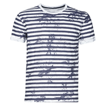 Vêtements Homme T-shirts manches courtes Yurban OLORD Marine / Blanc