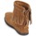 Chaussures Femme Boots Minnetonka HI TOP BACK ZIP BOOT Taupe