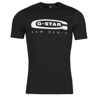 Vêtements Homme T-shirts manches courtes G-Star Raw GRAPHIC 4 SLIM Noir