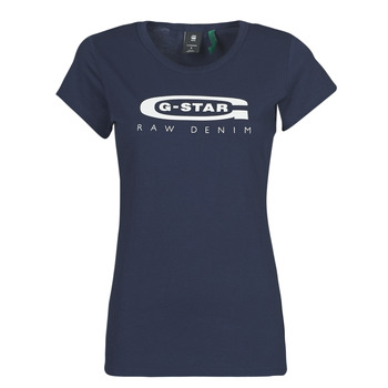 Vêtements Femme T-shirts manches courtes G-Star Raw GRAPHIC 20 SLIM Bleu