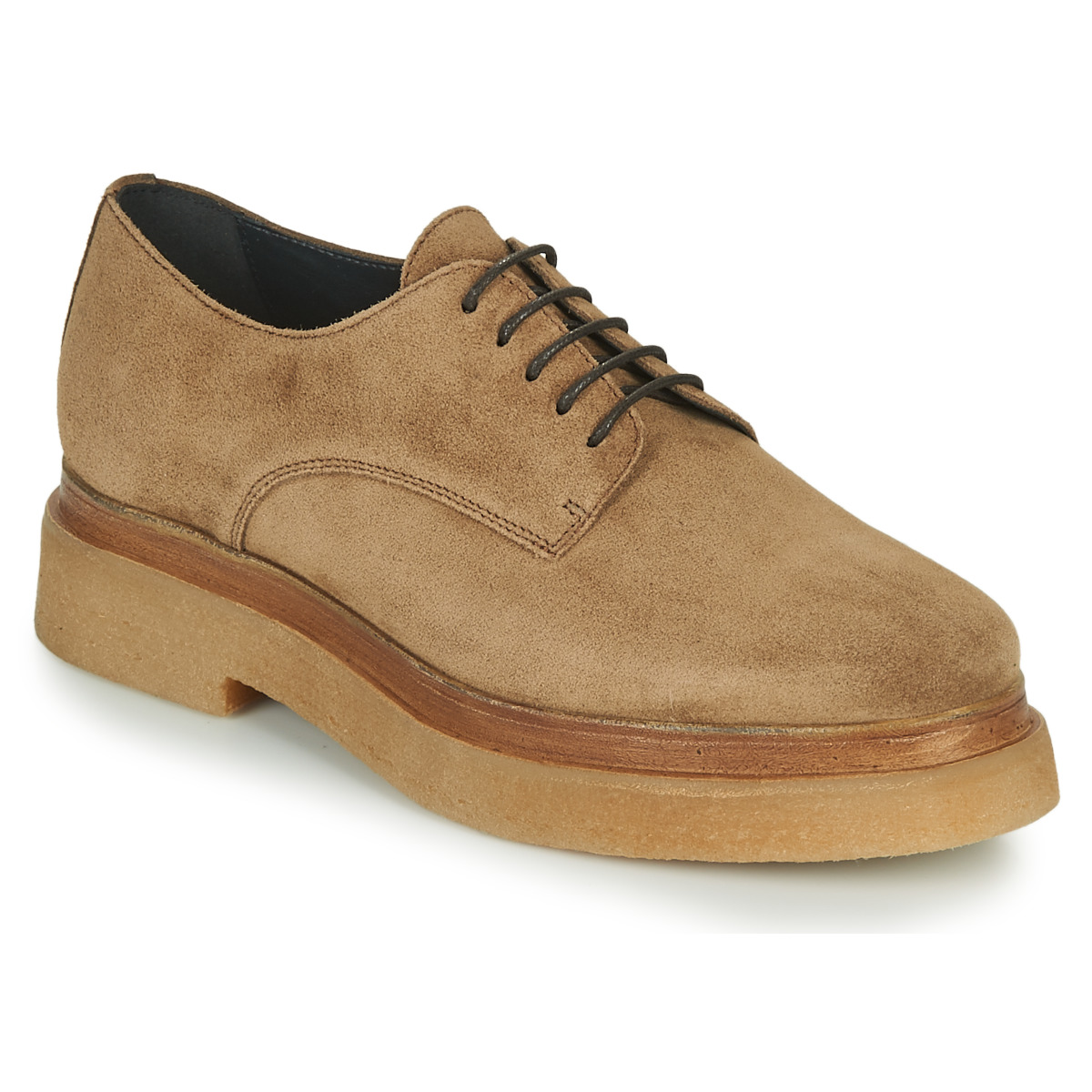 Chaussures Femme Derbies JB Martin OSER CROUTE VELOURS SABLE