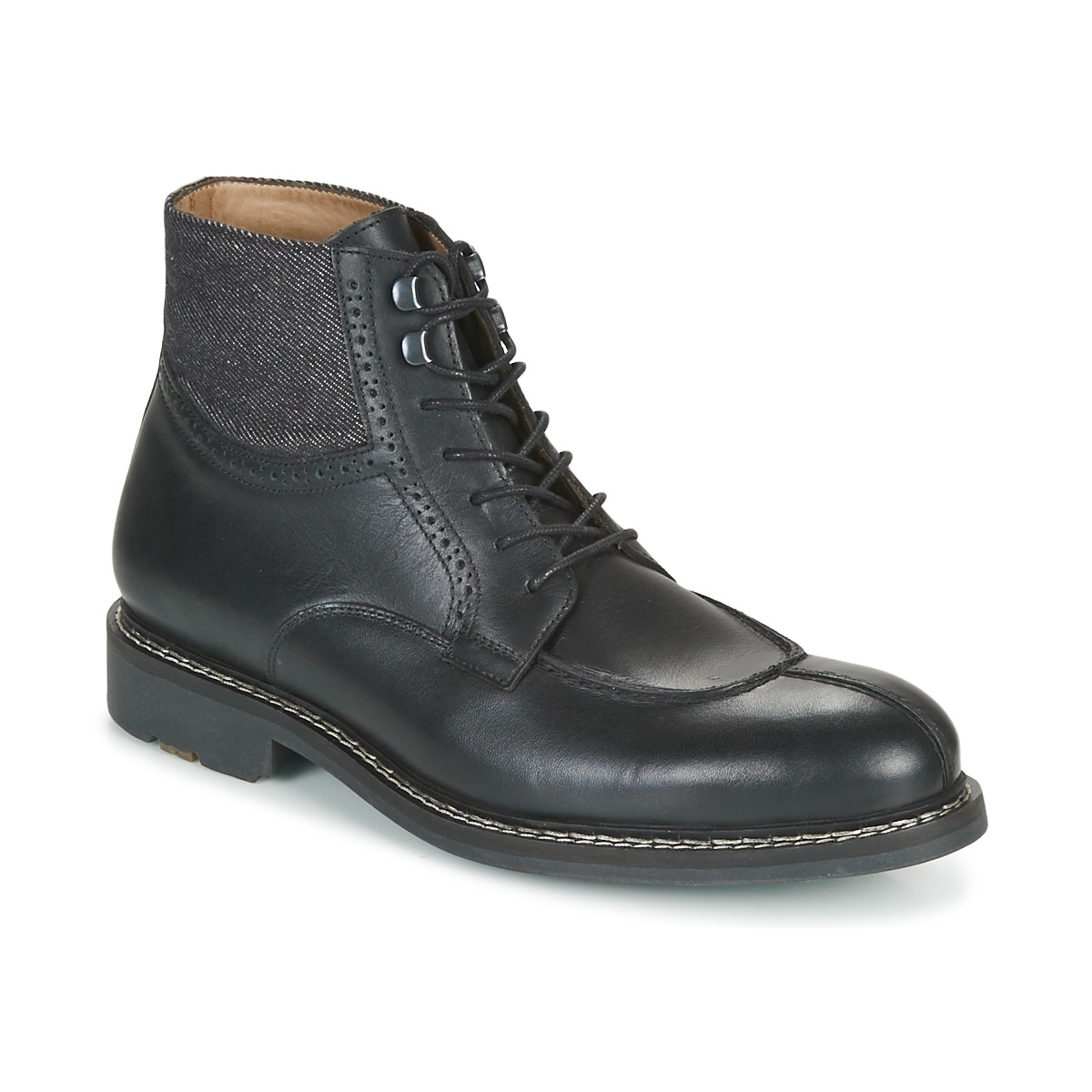 Chaussures Homme Boots Pellet ROLAND VEAU NOIR / TEXTILE NOIR