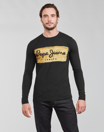 Vêtements Homme T-shirts manches longues Pepe jeans CHARING LS Noir