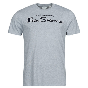 Vêtements Homme T-shirts manches courtes Ben Sherman SIGNATURE FLOCK TEE Gris