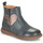 Chaussures Fille Boots Bisgaard MAGGIE Marine / Argenté