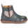 Chaussures Fille Boots Bisgaard MAGGIE Marine / Argenté