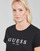 Vêtements Femme T-shirts manches courtes Guess ES SS GUESS 1981 ROLL CUFF TEE Noir