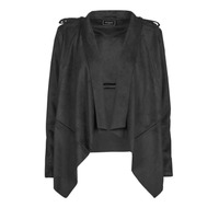 Vêtements Femme Vestes en cuir / synthétiques Guess SOFIA JACKET Noir