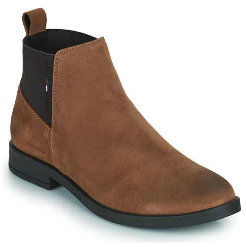 Chaussures Femme Boots Tommy Jeans ESSENTIALS CHELSEA BOOT Cognac