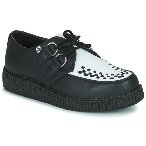 Chaussures Derbies TUK VIVA LOW TOE CREEPER Noir / Blanc