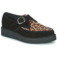 Chaussures Derbies TUK POINTED CREEPER MONK BUCKLE Noir / Leopard