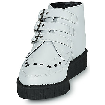 TUK POINTED CREEPER 3 BUCKLE BOOT Blanc