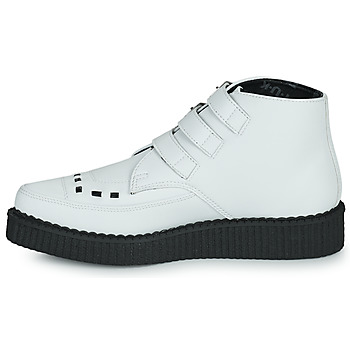 TUK POINTED CREEPER 3 BUCKLE BOOT Blanc