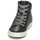 Chaussures Fille Baskets montantes Geox KALISPERA Noir / Argent
