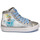 Chaussures Fille Baskets montantes Geox KALISPERA Argenté / Bleu