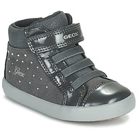 Chaussures Fille Baskets montantes Geox GISLI Gris