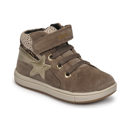 Chaussures Fille Baskets montantes Geox TROTTOLA Beige