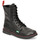 Chaussures Femme Boots Kickers MEETICKZIP Noir mat