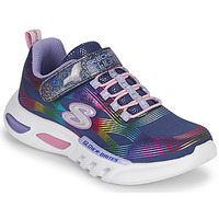 Chaussures Fille Baskets basses Skechers GLOW-BRITES Marine / LED