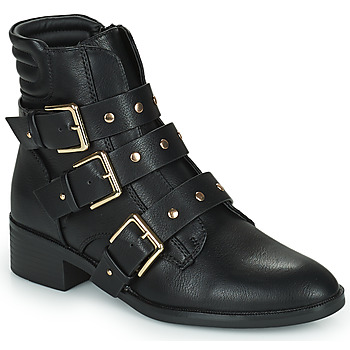 Chaussures Femme Boots Only BRIGHT 15 PU BIKER BOOT Noir