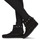 Chaussures Femme Boots Minnetonka DOUBLE FRINGE SIDE ZIP BOOT Noir