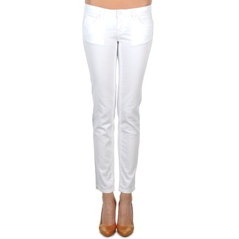 Calvin Klein Jeans JEAN BLANC BORDURE ARGENTEE Blanc