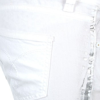 Calvin Klein Jeans JEAN BLANC BORDURE ARGENTEE Blanc