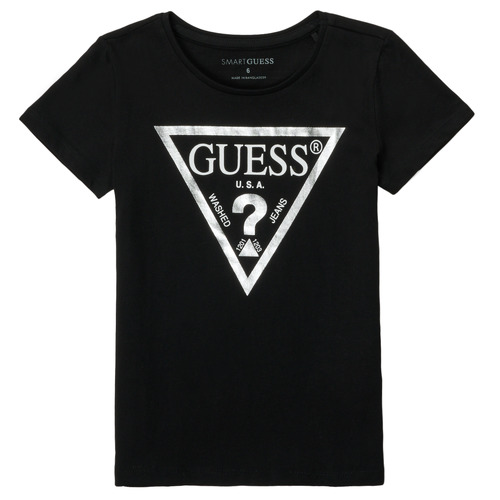 Vêtements Fille T-shirts manches courtes Guess REFRIT Noir