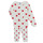 Vêtements Fille Pyjamas / Chemises de nuit Petit Bateau CASSANDRE Blanc / Rouge