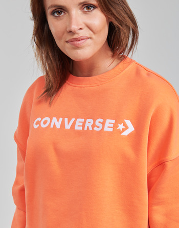 Converse EMBROIDERED WORDMARK CREW Orange