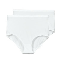 Sous-vêtements Femme Culottes & slips PLAYTEX CULOTTE MAXI X2 Blanc