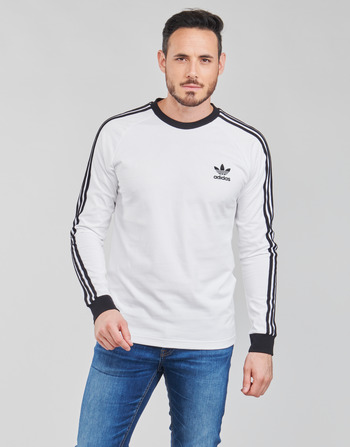 Vêtements Homme T-shirts manches longues adidas Originals 3-STRIPES LS T Blanc