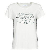 Vêtements Femme T-shirts manches courtes Le Temps des Cerises LAUREN Blanc