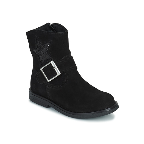 Chaussures Fille Boots Citrouille et Compagnie POUDRE Noir